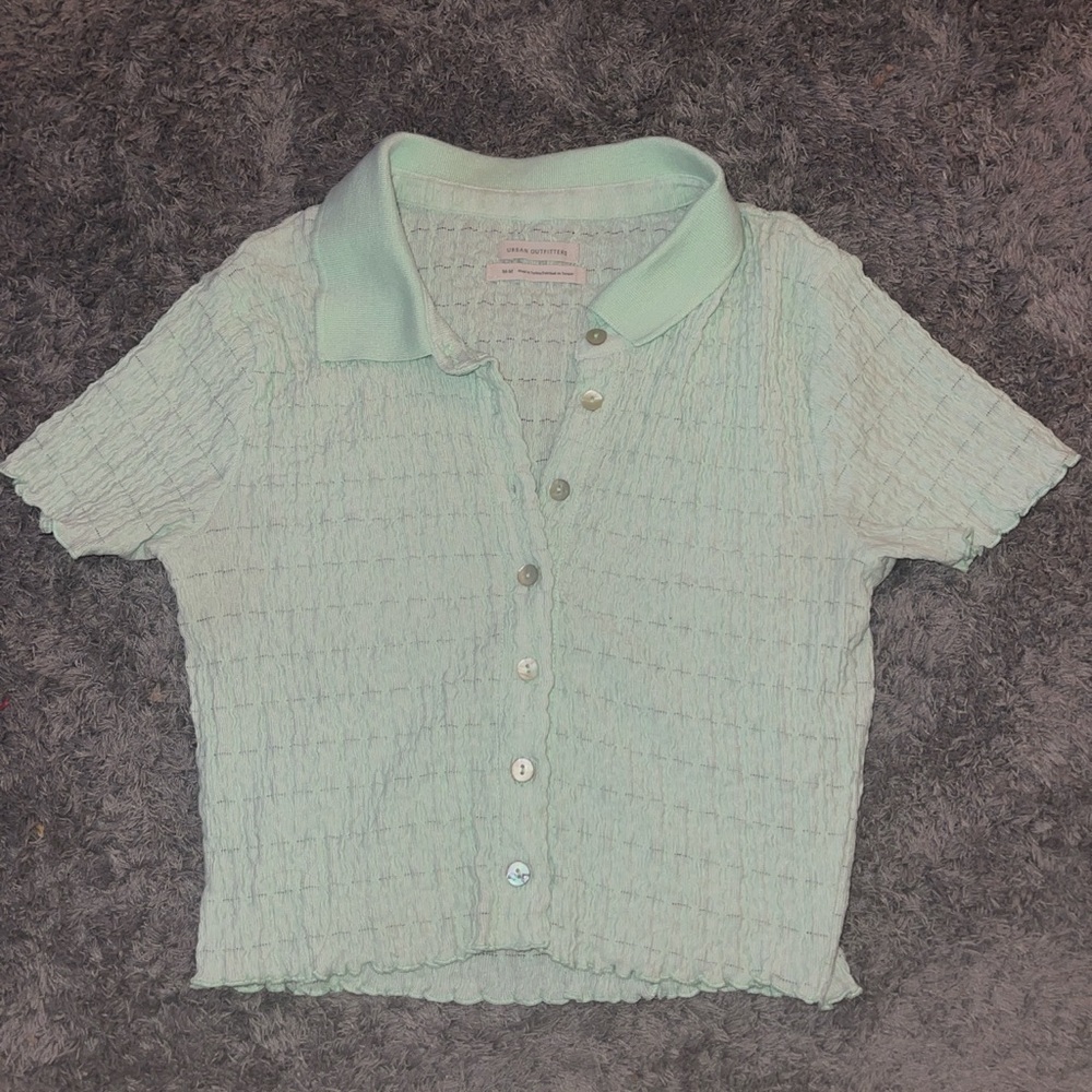 Urban Outfitters Green button down tee